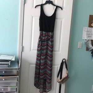 Hi-lo Aztec dress